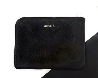 Personalised Faux Leather Laptop Case, Laptop Bag - Macbook Case, Macbook Pro Case, Macbook Air Case, Laptop Sleeve, Custom Size Available.
