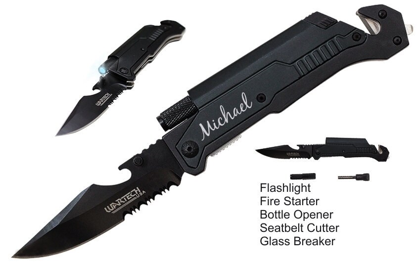 Personalized Survival knife Groomsman Gift Fathers Day Gift