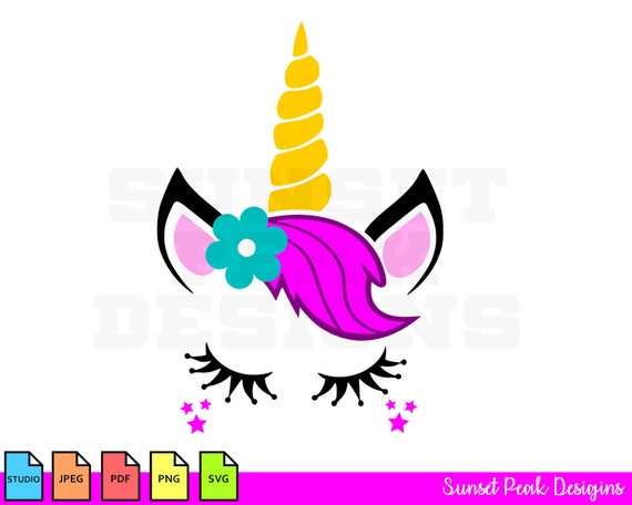 Einhorn SVG Einhorn Kopf Svg ClipArt Einhorn Einhorn