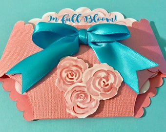 Full bloom baby shower invitation