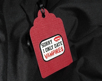 I Only Date Vampire Gift Tag Set of 3