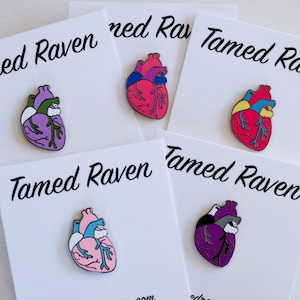Seconds Sale Gay Pride Pin Rainbow Anatomical Heart Enamel Pin LGBTQ Gay Pride Rainbow Pride Hard Enamel Gay enamel pin