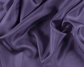 Amethyst Silk Habotai, Fabric By The Yard