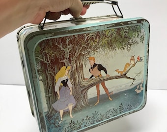 Rare, Very Scarce 1960 Disney Sleeping Beauty Lunch Box General Steel Ware Dragon Version | Maleficent | Prince Philip | Only 5 Exist