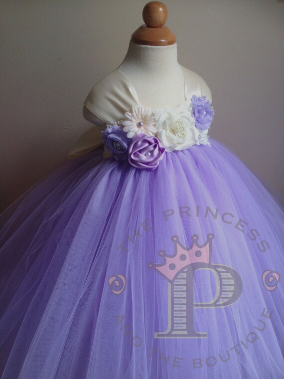 lavender gown for flower girl