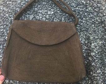 Vintage 40's CORD Purse