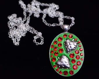 Strawberry Fields Forever statement pendant necklace