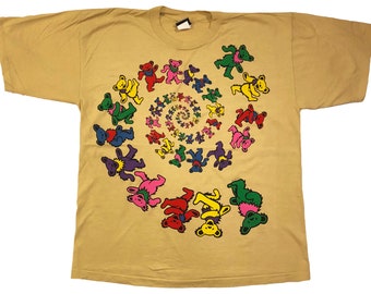 Vintage Grateful Dead Dancing Bears Tee - XL