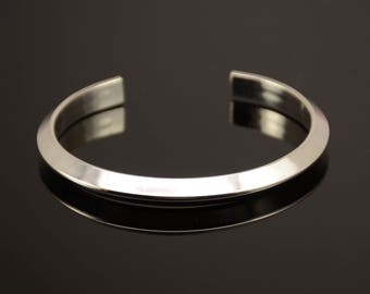 Sterling silver bracelet. Cuff bracelet. Men's silver bracelet