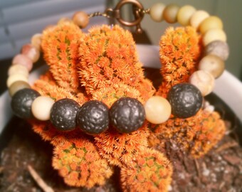 essential oil diffuser bracelet with lava rock and amazonite beads