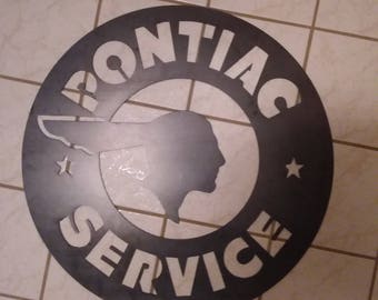 Vintage Pontiac service sign