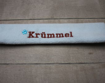 Horse noseband with name