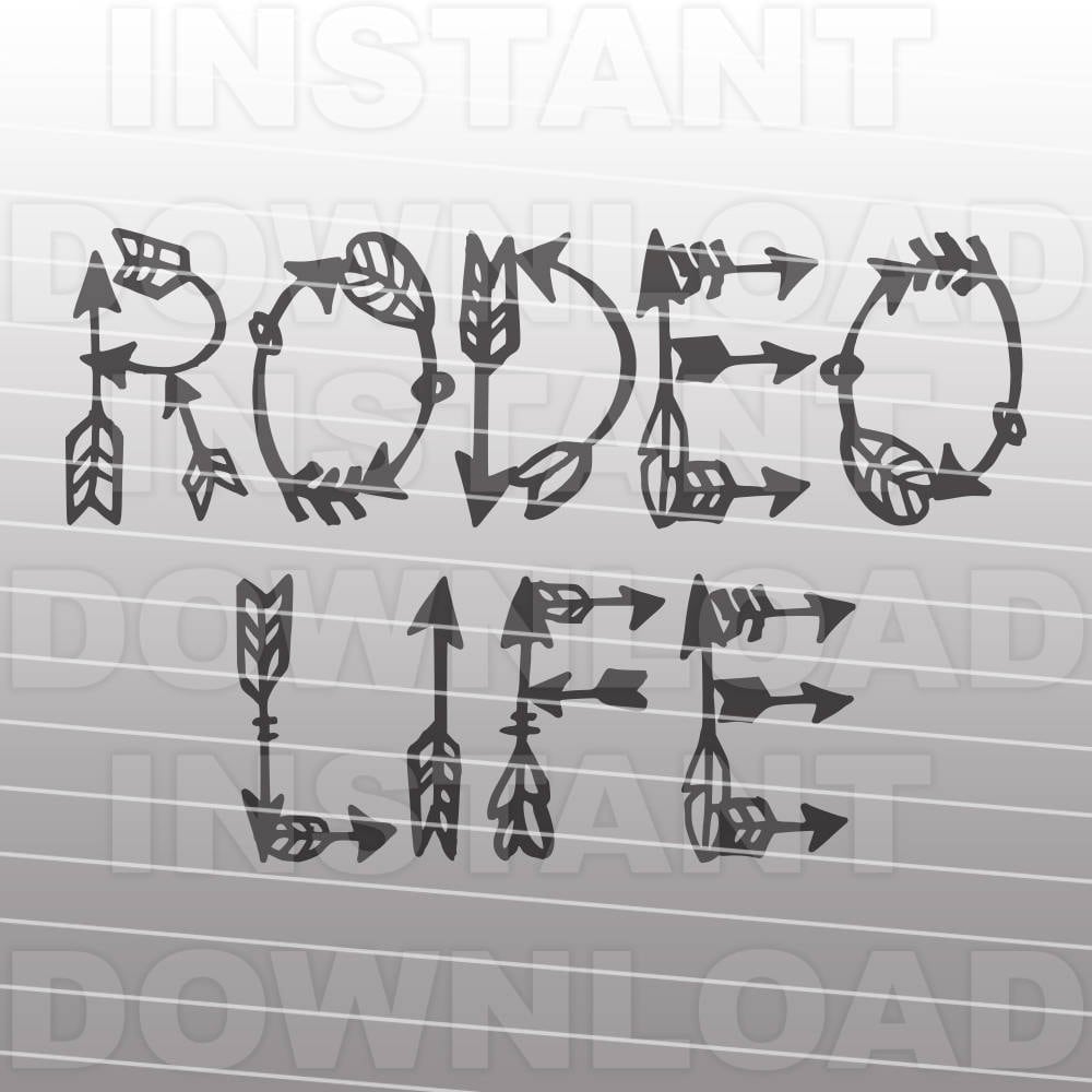 Download Rodeo Life Arrows SVG FileCowboy Cowgirl SVG Commercial