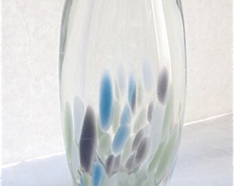 Confetti Art Glass Vase - Hand Blown - Italian Made Vintage 1960s