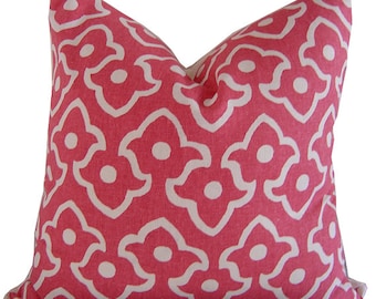 Pink Pillow Covers - Kravet Fez Pillow - Pink Cushion - Pillow Cover - Fuschia Pillows - Decorative Pillow - Toss Pillow - PILLOW COVER ONLY