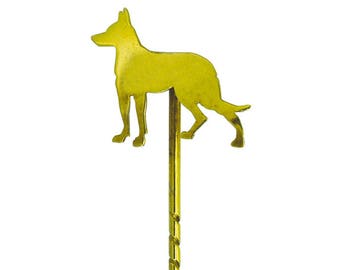 Gold Dog Stick Pin