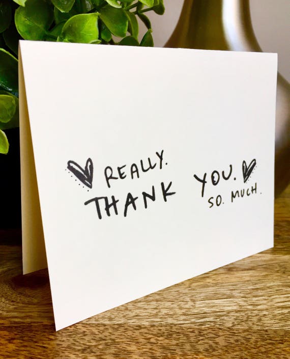 Really big thank you thank you card set unique style simple