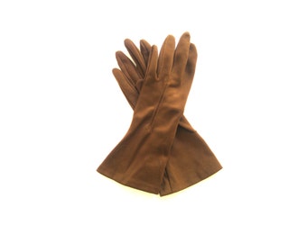 Gloves Classic Brown Fabric Size Medium