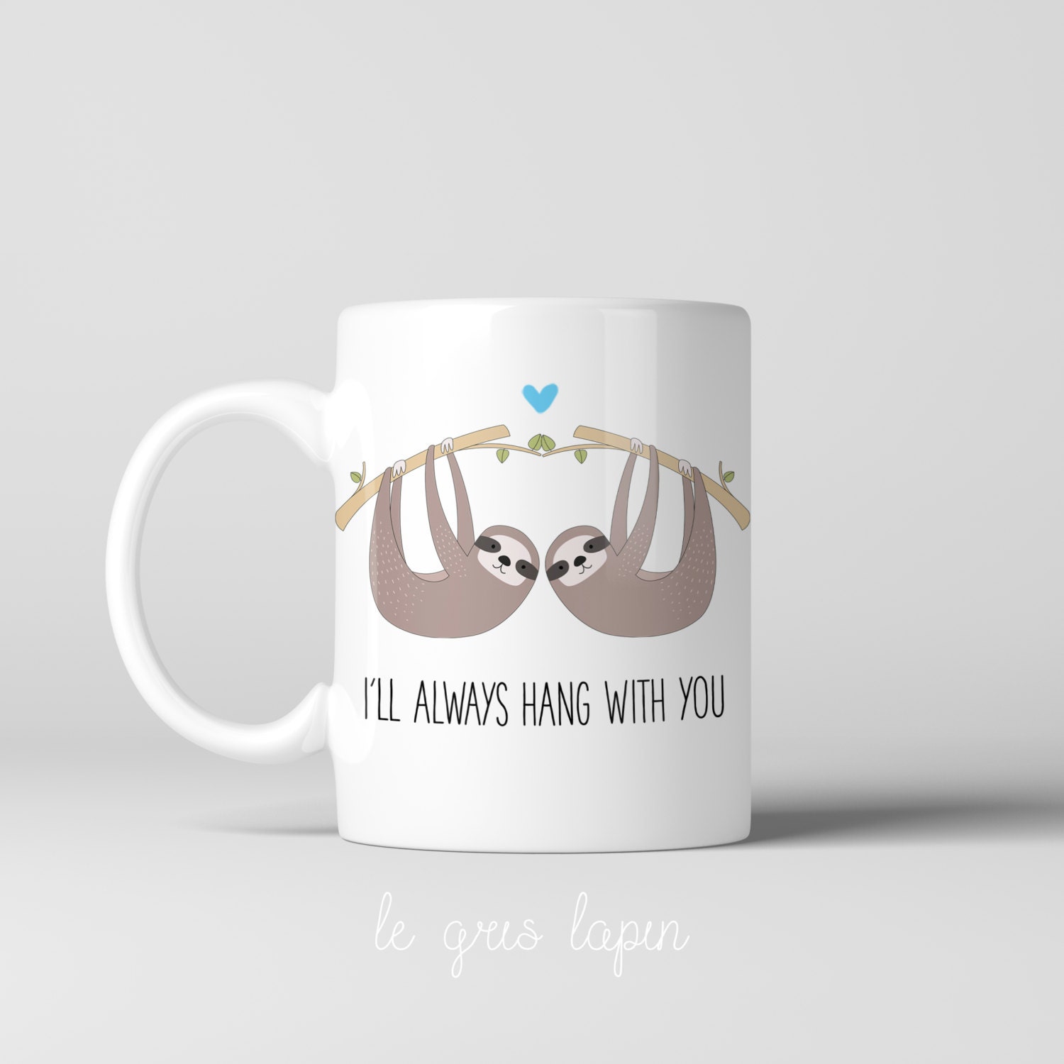 Sloth Coffee Mug Personalized Coffee Mug Friendship coffee mug