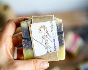Lavender and Patchouli cold process soap (natural & vegan)