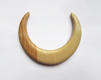 Wooden hair moon, moon fork, hair stick moon, bun holder, crescent moon, hair moon, haarschmuck, haarmond, hair moon fork
