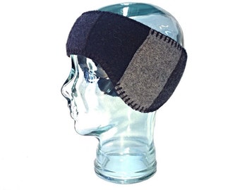 Wool Earflap Headband - Fleece Lined - Wool Headband - Free U.S. Shippping