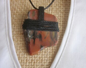 Red Jasper Organic Pendant
