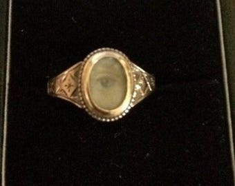 Antique Georgian Lovers Eye Ring