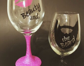His & Her Drinking Glasses (Set of 2)