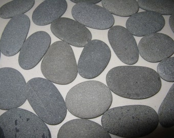 30 Smooth Beach Stones 2" to 2 1/2" Smooth, Flat,Oval Beach Rocks, Baby Shower, Guest Book Alternative,Wedding Stones, Wedding Decor
