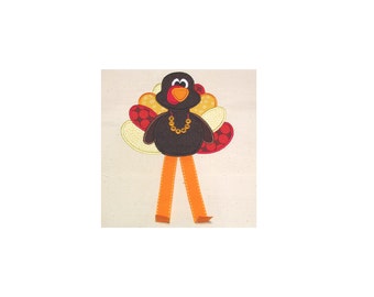 Turkey Legs Applique Design - Instant EMAIL With Download - 3 sizes - for Embroidery Machines