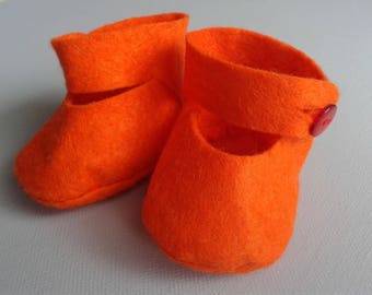 Felt 40 cm waldorf doll shoes