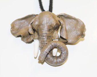 Handmade elephant pendant