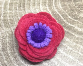 Felt Brooch - Red Hat Society