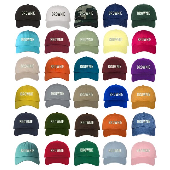 BROWNIE Dad Hat | Pastry | Baked Goods | Girl Scout | Chocolate | Fudge | Dessert | Vintage | Baseball Cap Hats