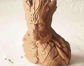 Groot Bust - DIY Cardboard Sculpture
