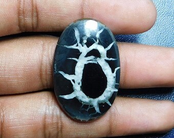 39.60 Cts Natural Top Quality Septarian Gemstone Cabochon Oval Shape 36x23x4 MM