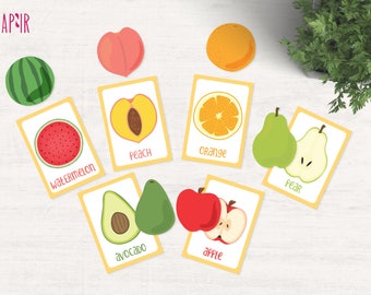 Memory Card Game - Baby learning toy, toddler learning, educational toy, preschool learning, toddler learning toy, matching card game