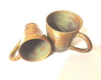Pair of Caramel Small Mugs