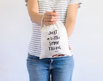 Just a little Something Canvas Gift Bag