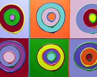 abstrakt art painting 40 x 16