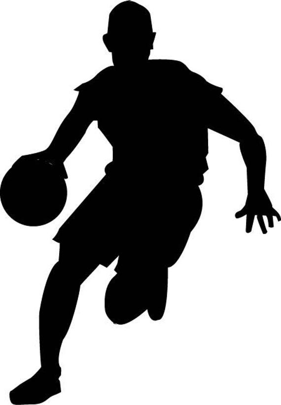 Download Basketball player svg - Basketball player silhouette svg - Basketball player digital clipart ...
