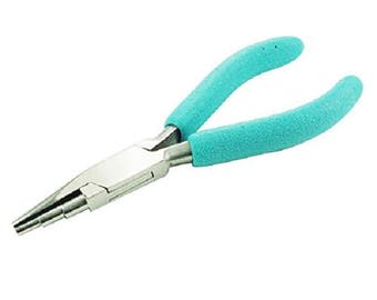 WIRE LOOPING PLIERS Three Step Looping Pliers with Classic Comfort Grip by Mazbot
