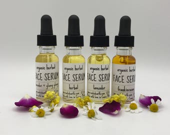 Organic Face Serum, Anti Aging Serum, Facial Serum, Organic Moisturizer, Acne Scar Treatment, Natural Skin Care, Anti-Aging Face Serum
