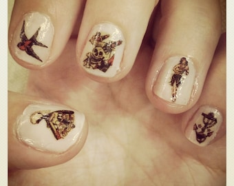 Sailor Jerry Tattoo Nail Decals