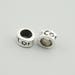 30pcs 8x5mm Antique Silver Moon Beads,Sun Beads,European Beads,Spacer Beads,Big Hole Beads MYA00045