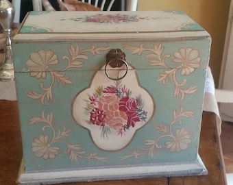 Cottage Style Hand Painted Trinket Box