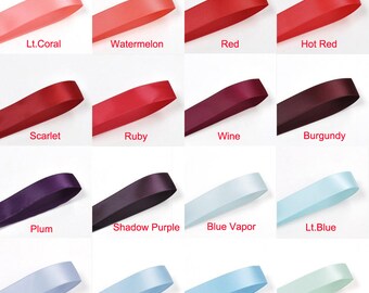 Satin Ribbon Wedding Ribbon 100 yards 3/8" double side You Choose from 196 colors Wholesale satin ribbon for Crafts Scrapping DIY hair bows