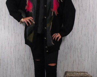Vintage Oversized Mohair Cardigan