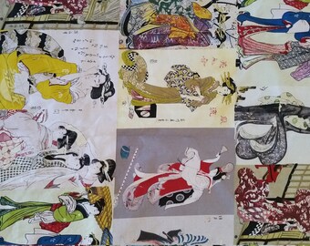 Japanese Traditional Geisha 100% Cotton Fabric